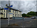 Cycle route signs on the B5254