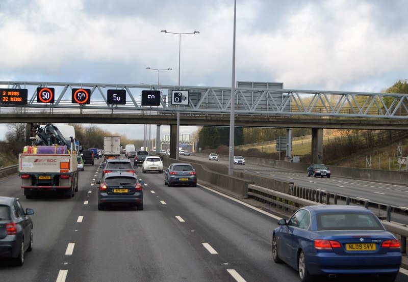 North Park Lane Bridge, M25 © N Chadwick :: Geograph Britain and Ireland