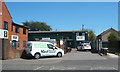 Entrance to West Building Supplies, Bridlington