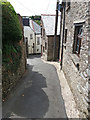 Parracombe: narrow street