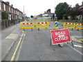 Road closed sign, Tonbridge Road (A26)