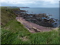 The beach at Killiedraught Bay