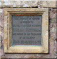 Queen Victoria memorial fountain plaque, Fairlie