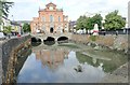 The effects of the summer drought on the Clanrye River in the centre of Newry