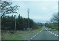 A68 and communications mast near Eliza Farm