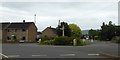 Roundabout with signpost at Eastington