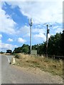 Telephone mast near Chirk