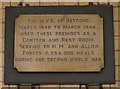 W V S plaque on platform 1,  Retford Train Station