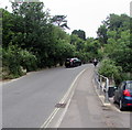 Towards a bend in Cobb Road, Lyme Regis