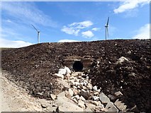 NH5880 : Drainage Pipe on New Windfarm by Chris and Meg Mellish