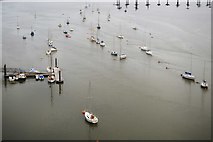 SX4358 : Boats moored, River Tamar by N Chadwick