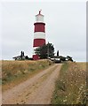 TG3830 : Happisburgh lighthouse by Alan Reid