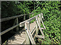 Footbridge over the Dead River south of Fleetside