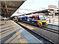 SE2933 : Leeds station - Ilkley and Skipton trains by Stephen Craven