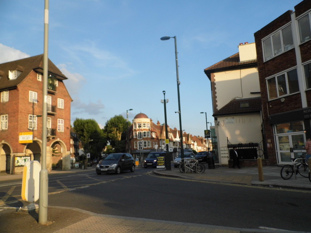 Finchley Road at the junction of Bridge... © David Howard Geograph