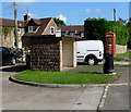 Stone bus shelter in Alvington