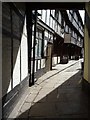 Alleyway through timber-framed houses