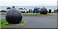 NS1748 : Portencross car park by Thomas Nugent