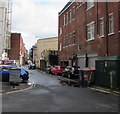 East along Crockerbtown Lane towards Park Place, Cardiff