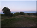 Castle Pulverbatch at dusk in summer