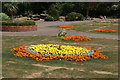 View of flower beds at the rear of the William Morris Gallery