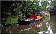 SP5968 : Working narrowboat near Watford in Northamptonshire by Roger  Kidd