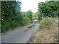 Gated private road, heading towards the A513