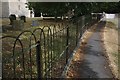 SK9725 : Churchyard Fence by Bob Harvey