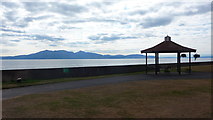 NS2047 : Ground of Seamill Hydro Hotel With Arran in Background by Richard Cooke