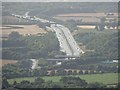 The A417 viewed from Birdlip Hill