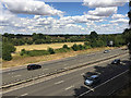 SP2563 : Fields by the M40 seen from the B4463 crossing by Robin Stott