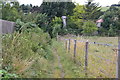 Footpath behind houses at Shrewton