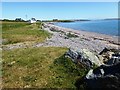 Small shingle beach at Holm