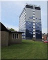 ST2987 : High-rise flats and low-rise church, Gaer, Newport by Jaggery