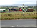 Country road and motorway