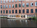 Gondola moored by Castleton Mill