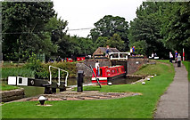 SP5968 : Watford top Lock in Northamptonshire by Roger  Kidd