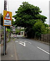 Outdated warning sign, Farm Road, Pontlottyn