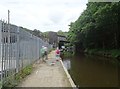 Bridge carrying Halifax-Manchester railway across the Rochdale Canal