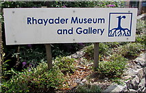SN9768 : Rhayader Museum and Gallery name sign by Jaggery
