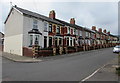 Long row of houses, Brooklands Terrace, Pontnewydd, Cwmbran