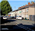 Junction Road tree and houses, Barnardtown, Newport