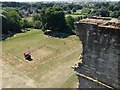 SK3616 : Ashby Castle – the gardens from the Hastings tower by Alan Murray-Rust