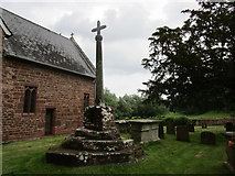 SO5627 : Churchyard Cross, Sellack by Jonathan Thacker