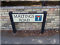 TQ7794 : Maltings Road sign by Geographer