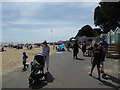 On the promenade at the rear of Avon Beach, Mudeford