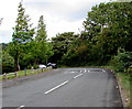 Addison Way speed bumps on the approach to a bend, Graig-y-rhacca