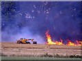 Farm fire near to Waltham on the Wolds 002