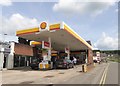 Shell filling station in Wotton-Under-Edge