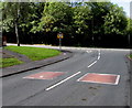 Addison Way speed bumps near a junction, Graig-y-rhacca